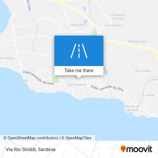 Via Rio Siriddi map