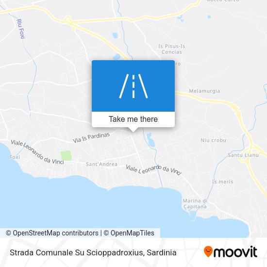 Strada Comunale Su Scioppadroxius map