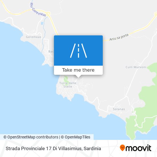 Strada Provinciale 17 Di Villasimius map