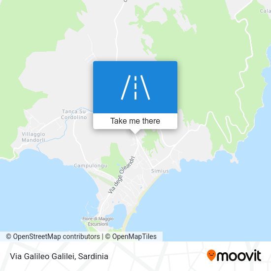 Via Galileo Galilei map
