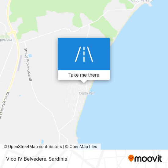 Vico IV Belvedere map