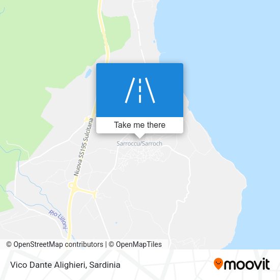 Vico Dante Alighieri map