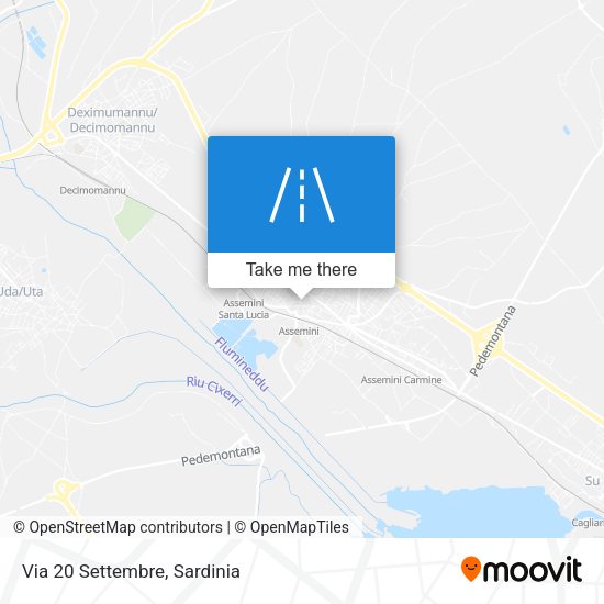 Via 20 Settembre map