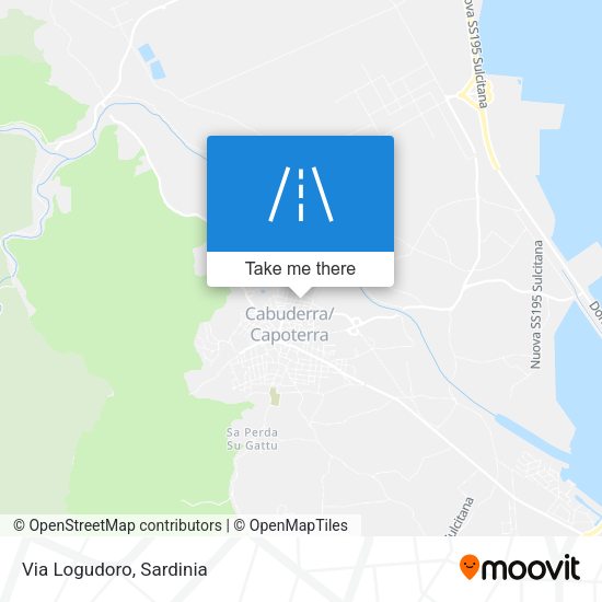 Via Logudoro map