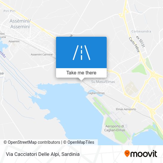 Via Cacciatori Delle Alpi map