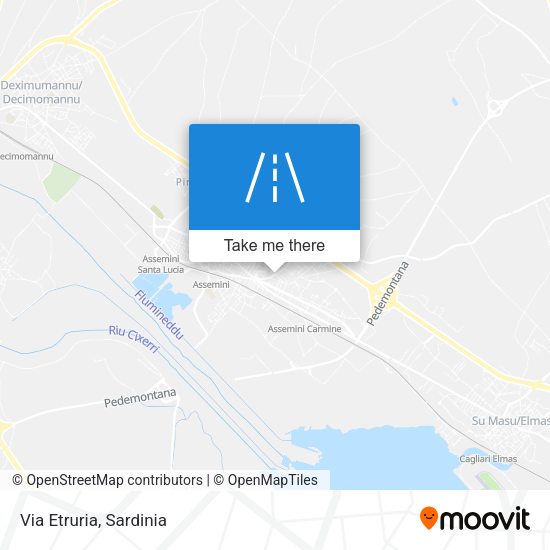 Via Etruria map