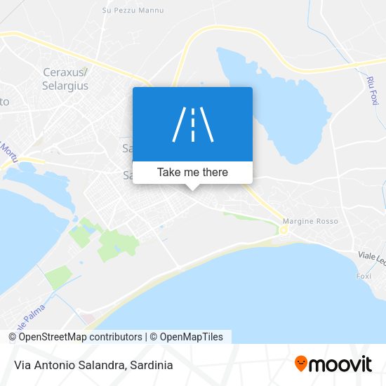 Via Antonio Salandra map