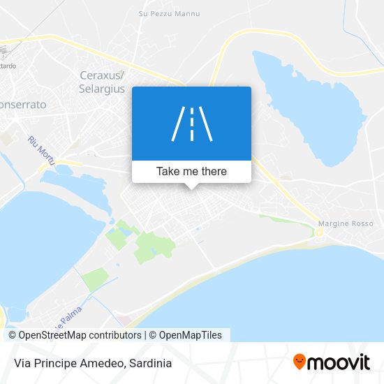 Via Principe Amedeo map
