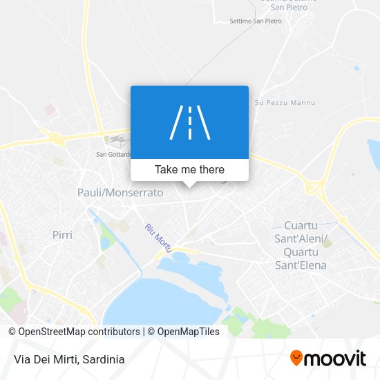 Via Dei Mirti map