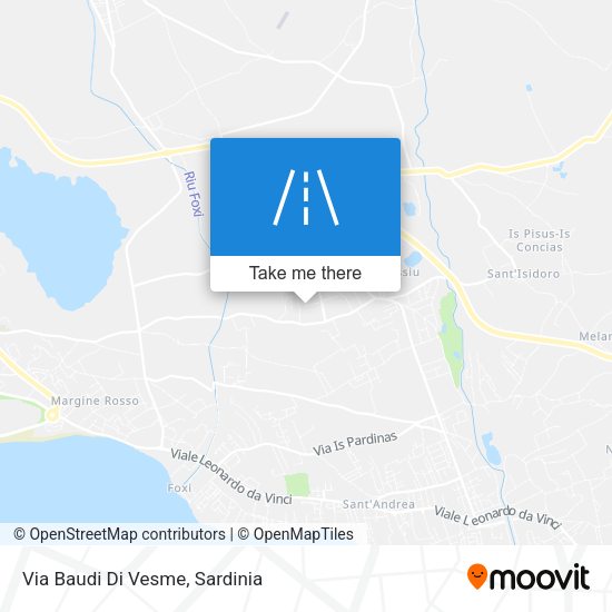 Via Baudi Di Vesme map