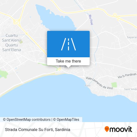 Strada Comunale Su Forti map