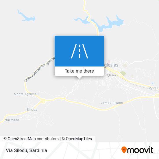 Via Silesu map