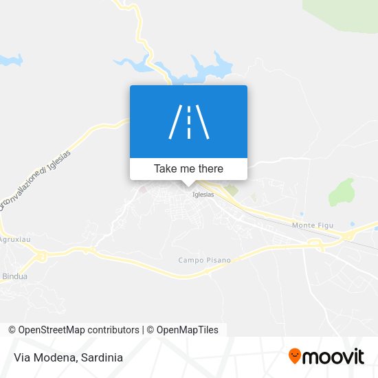 Via Modena map