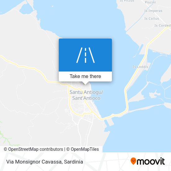 Via Monsignor Cavassa map
