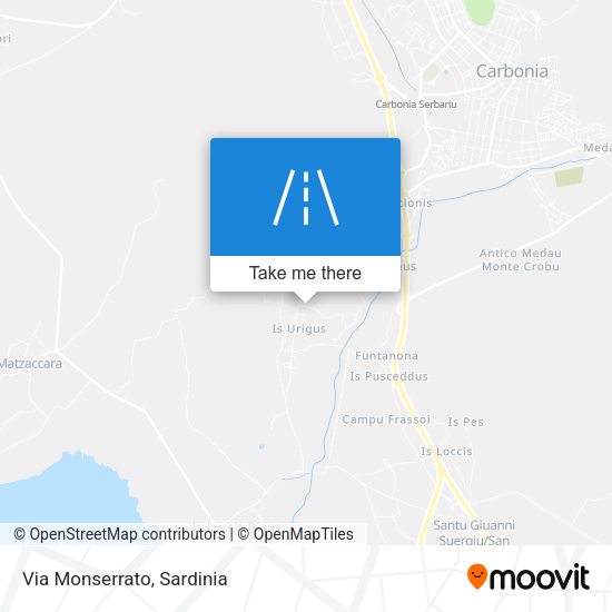 Via Monserrato map