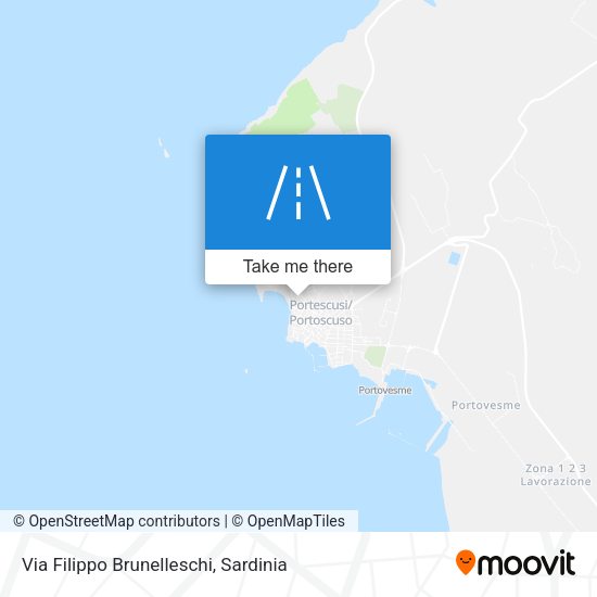 Via Filippo Brunelleschi map
