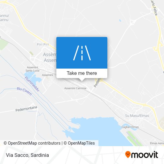 Via Sacco map