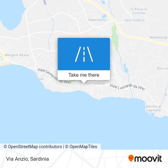 Via Anzio map