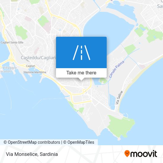 Via Monselice map