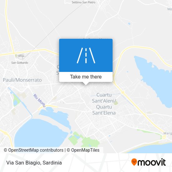 Via San Biagio map