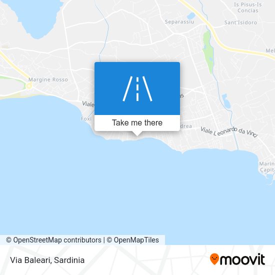 Via Baleari map