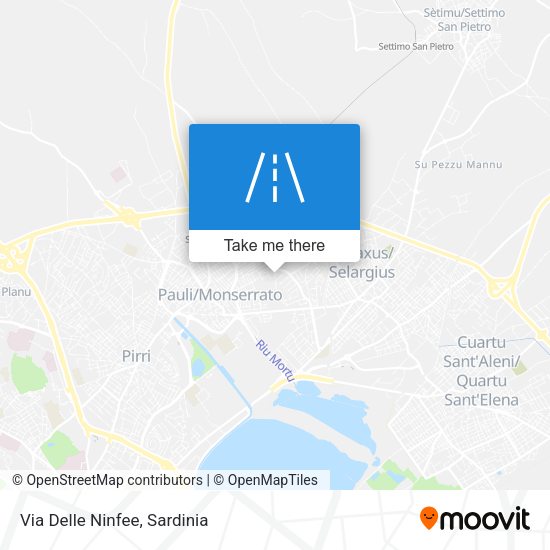 Via Delle Ninfee map