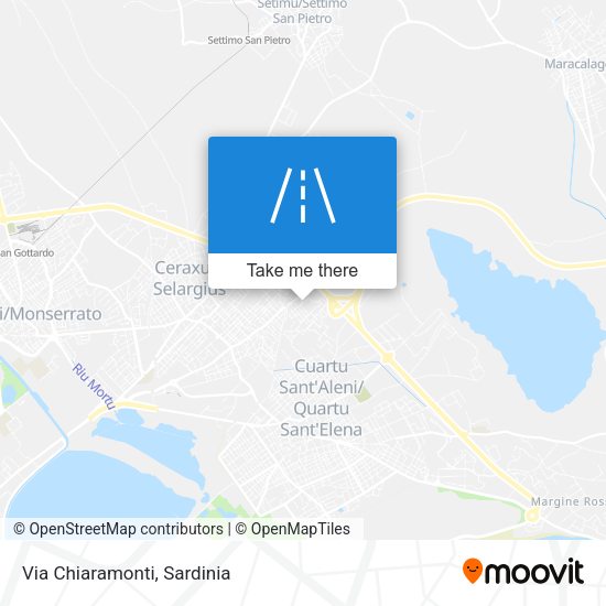 Via Chiaramonti map
