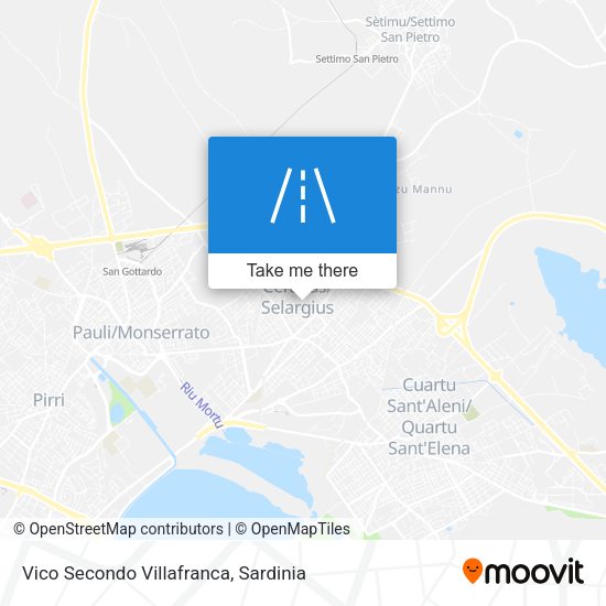 Vico Secondo Villafranca map