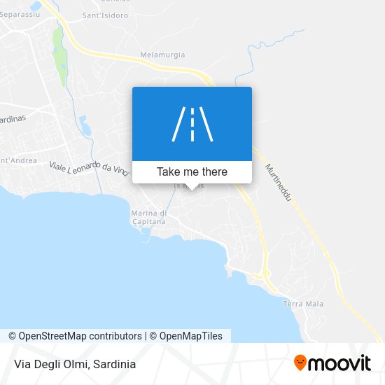 Via Degli Olmi map
