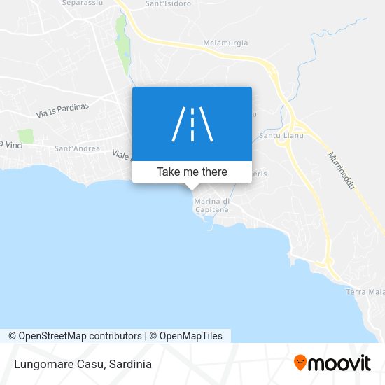 Lungomare Casu map