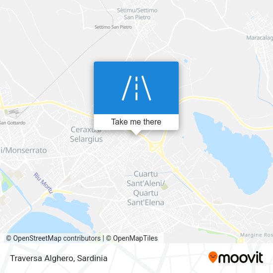 Traversa Alghero map