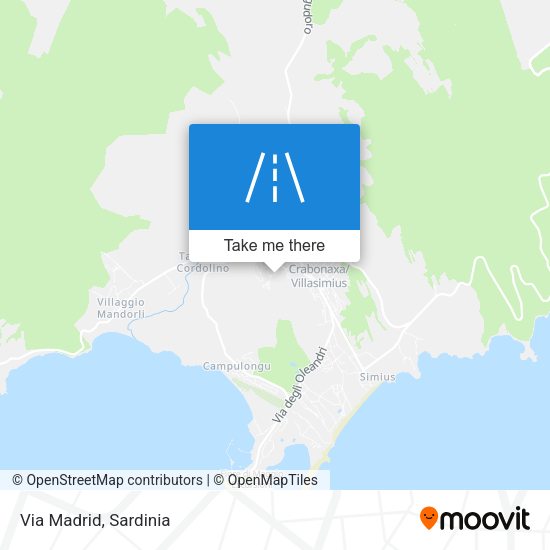 Via Madrid map
