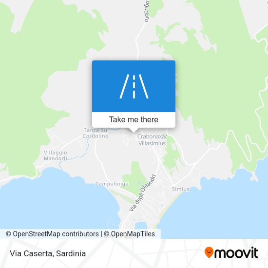 Via Caserta map