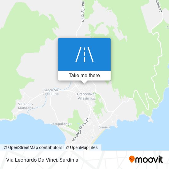 Via Leonardo Da Vinci map