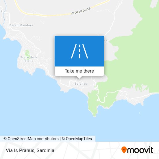 Via Is Pranus map