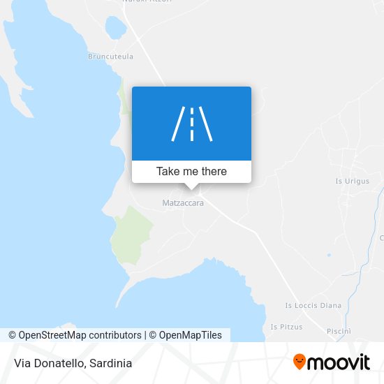 Via Donatello map