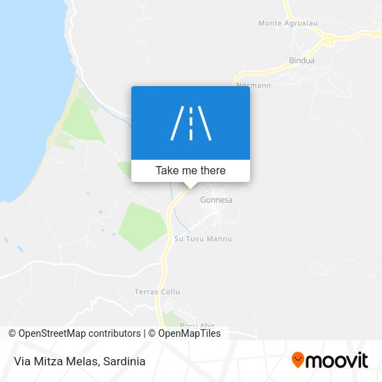 Via Mitza Melas map