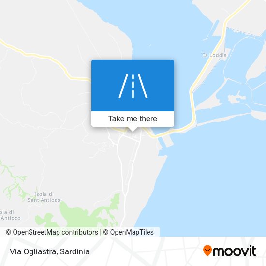 Via Ogliastra map