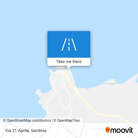 Via 21 Aprile map