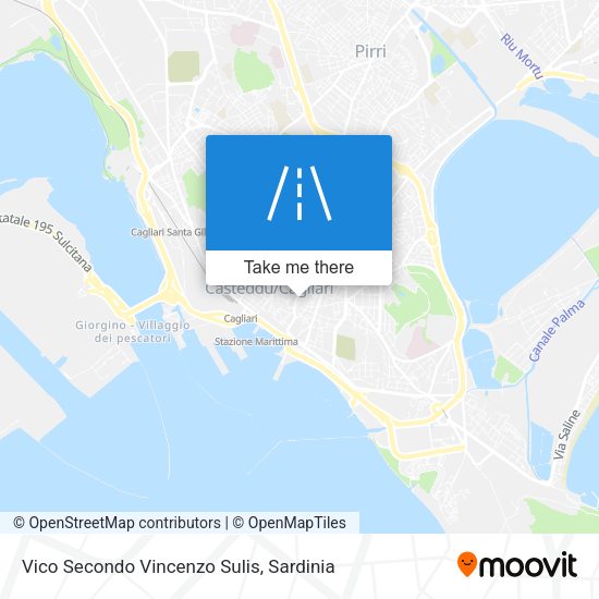Vico Secondo Vincenzo Sulis map