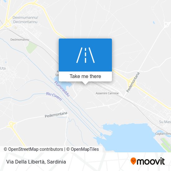 Via Della Libertà map