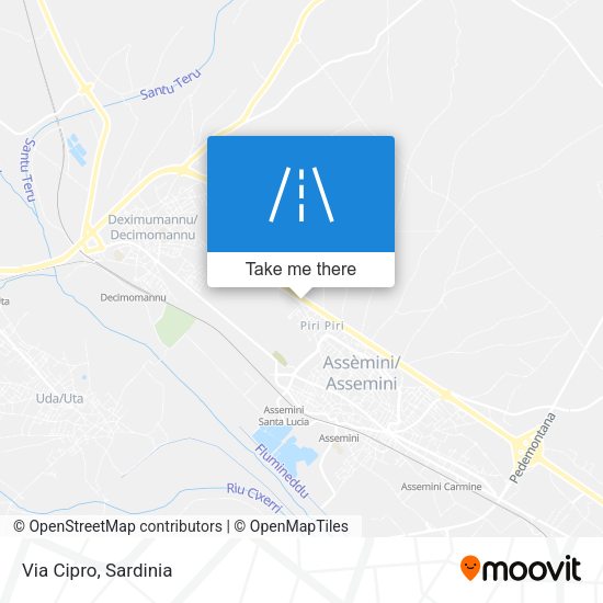 Via Cipro map