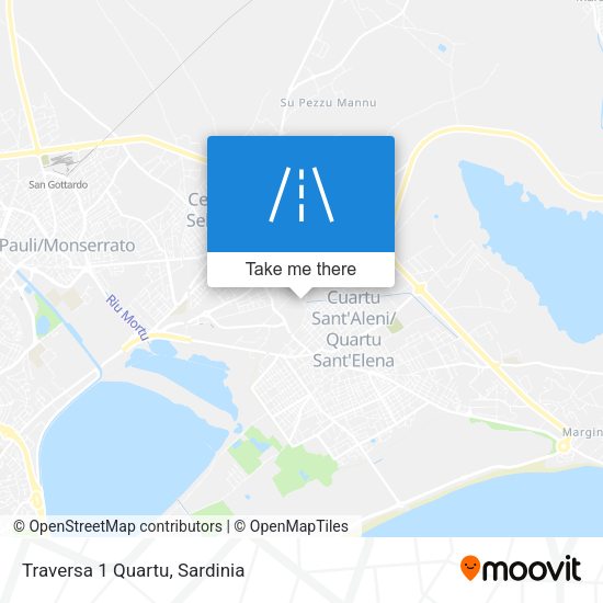 Traversa 1 Quartu map