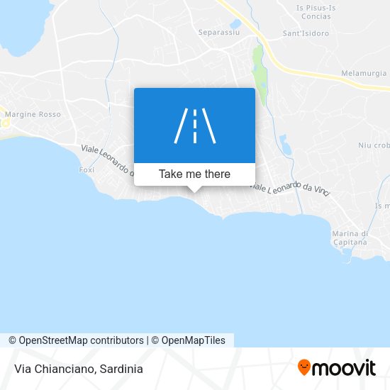 Via Chianciano map