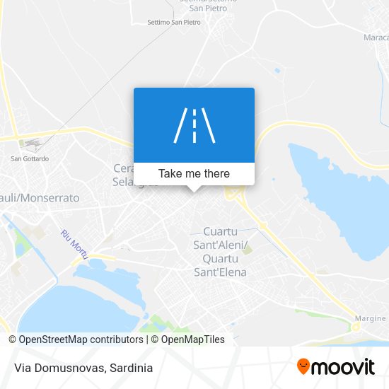Via Domusnovas map