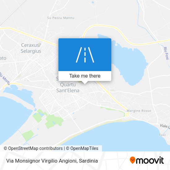 Via Monsignor Virgilio Angioni map