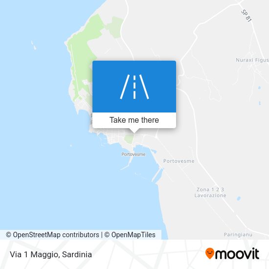 Via 1 Maggio map