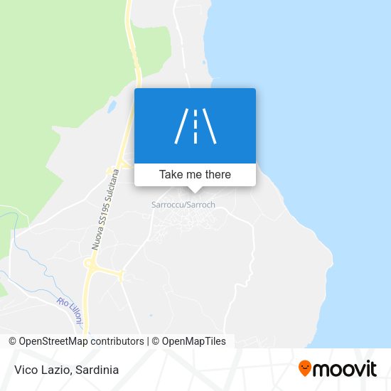 Vico Lazio map