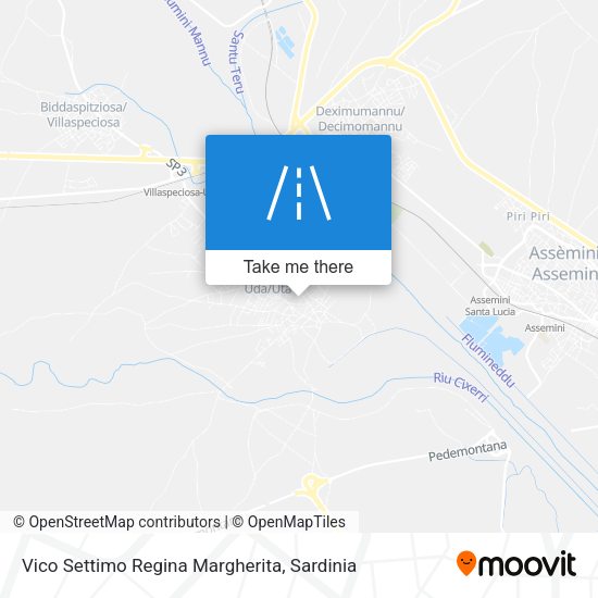 Vico Settimo Regina Margherita map