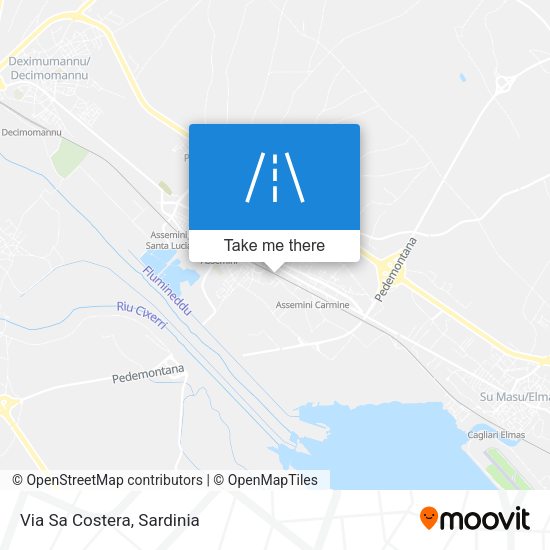 Via Sa Costera map